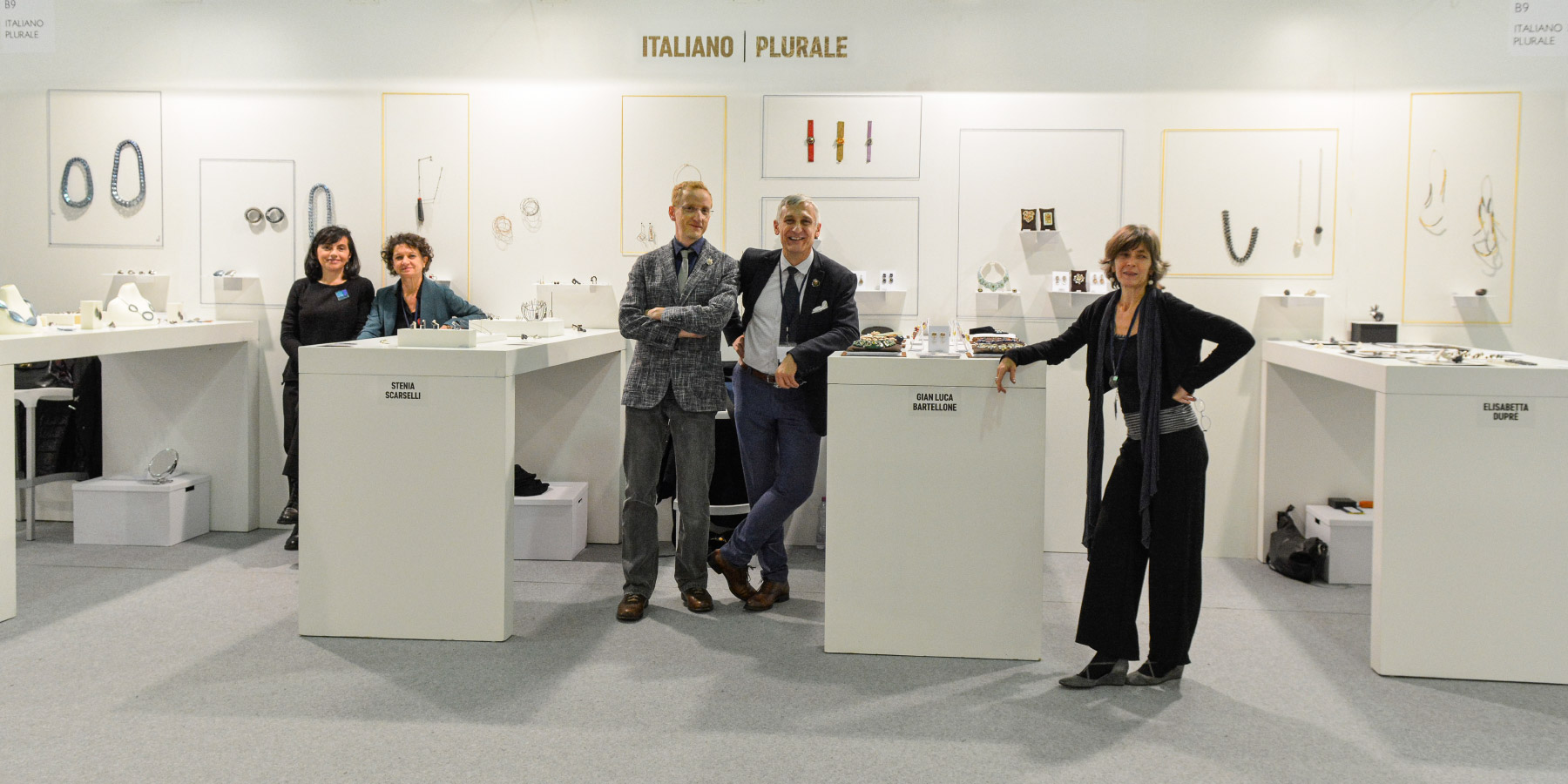 jewelry fair france artists Gian Luca Bartellone Stefania Lucchetta Elisabetta Dupre Stenia Scarselli and curator Waldemar Kerschbaumer