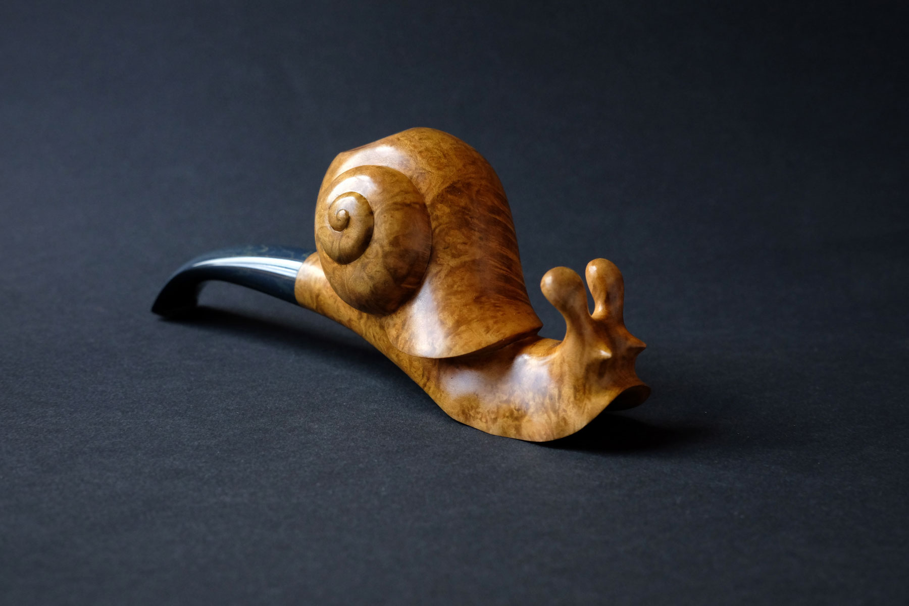 Tobacco pipe Snail pipe briar wood ebonite Arcangelo Ambrosi