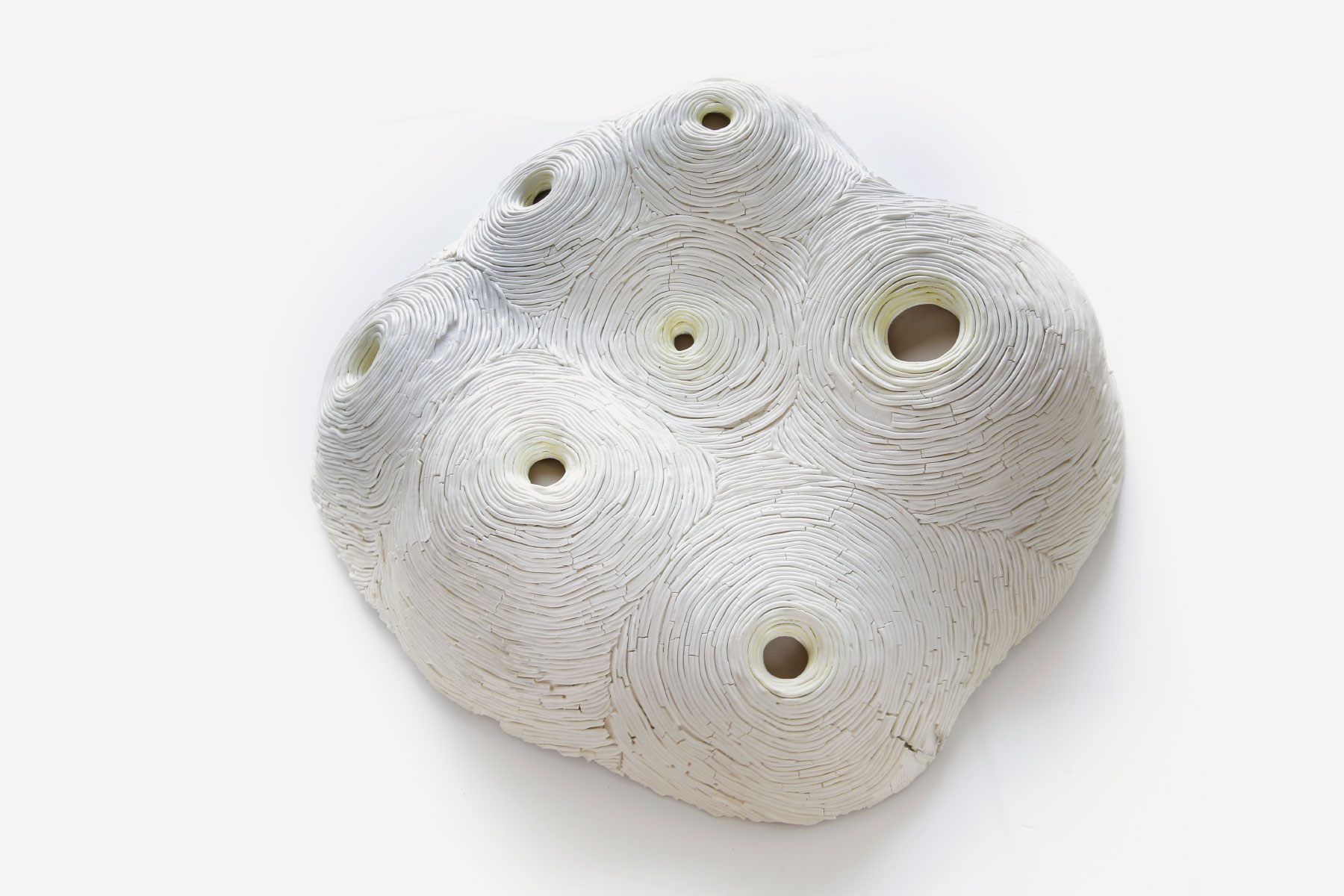 Angelica Tulimiero Sculpture Spring has Brought Pollen porcelain stain glaze leather Italiano Plurale