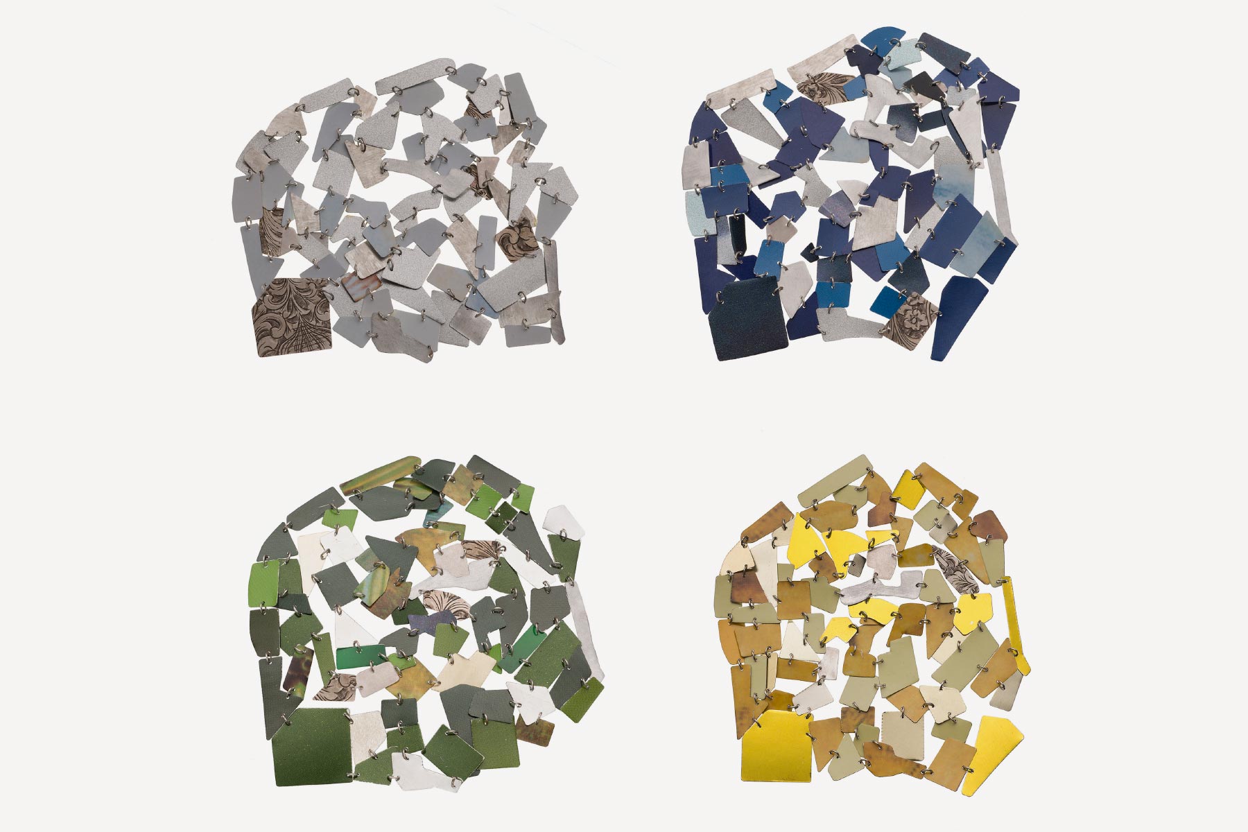 Earrings Vercelli 1 20000 Silver aluminum recycled tin Giulia Savino Italiano Plurale artist