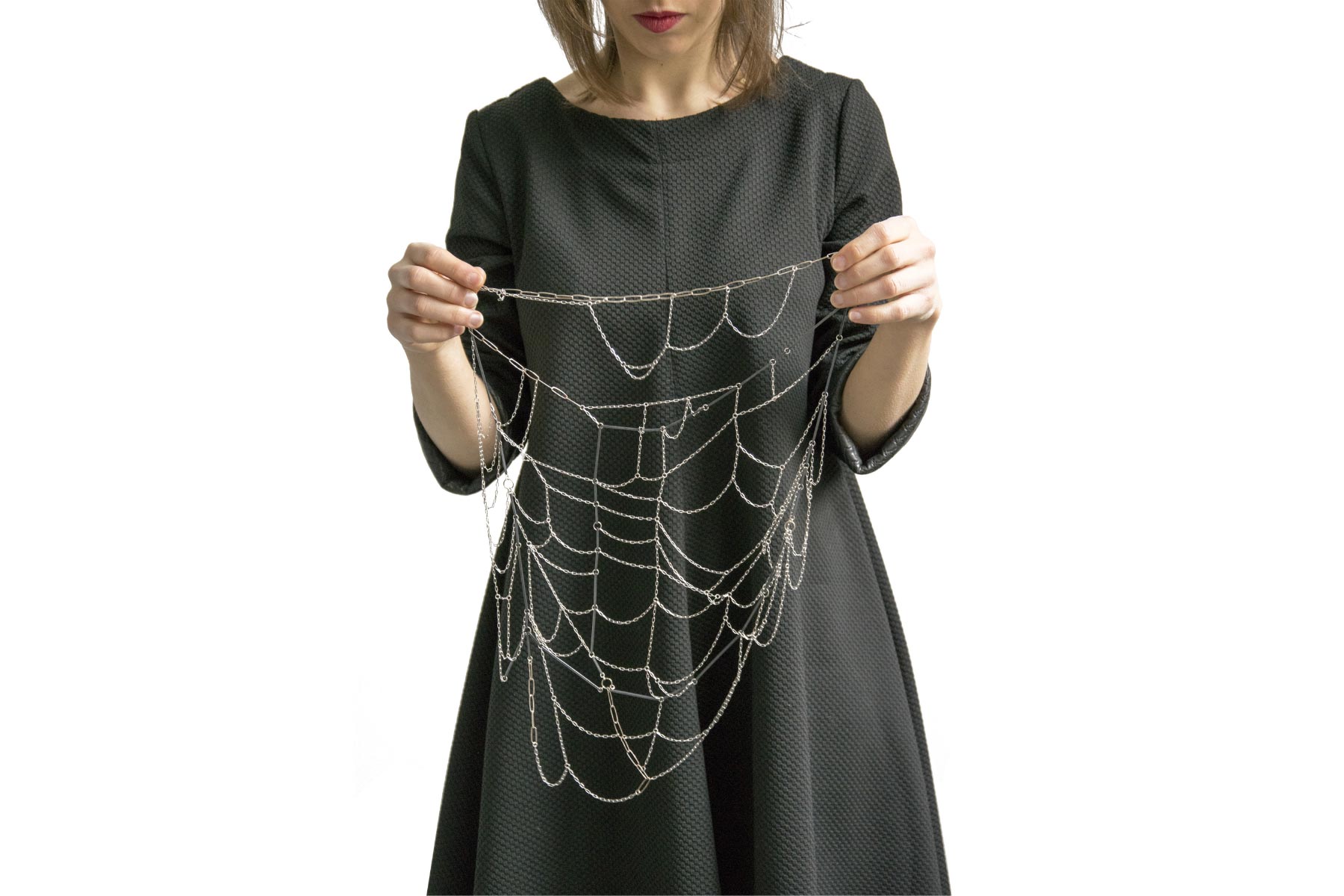 Giulia Savino Necklace Torino 1 20000 Palladium plated shibuichi rhodium plated silver
