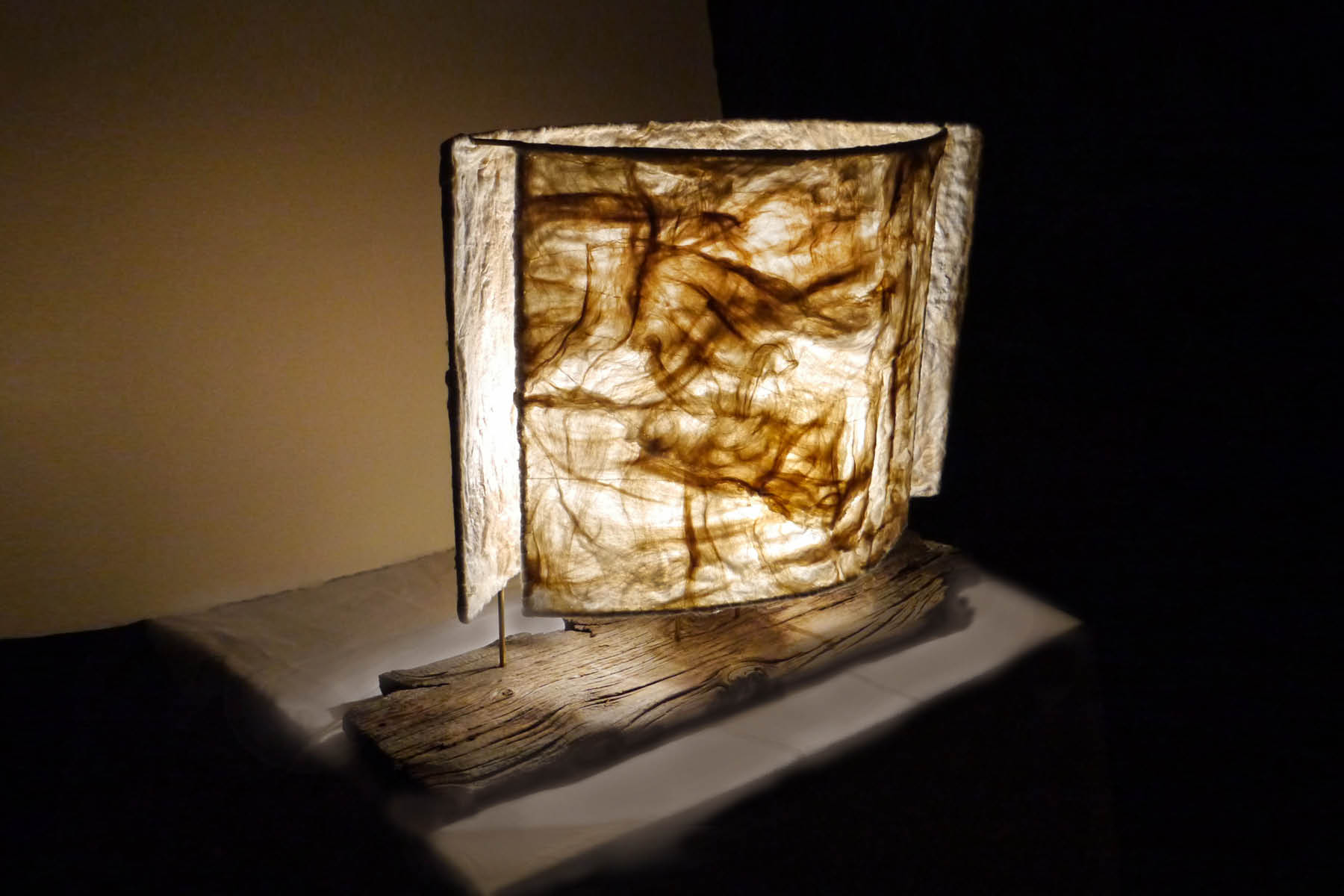 verena oppermann Lamp wood silk